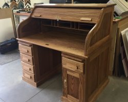 Custom Roll Top Desk - finished