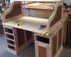 Custom Roll Top Desk - in progress