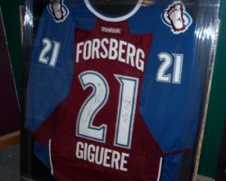 Custom shadow box framed jersey
