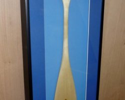 Custom shadow box framed paddle